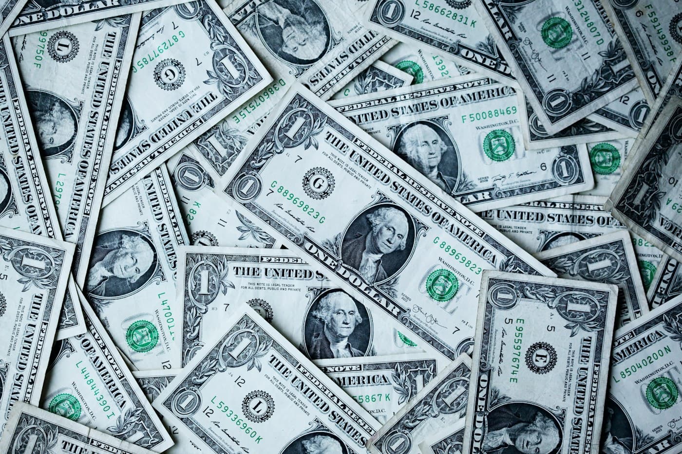 Paper currency on a table