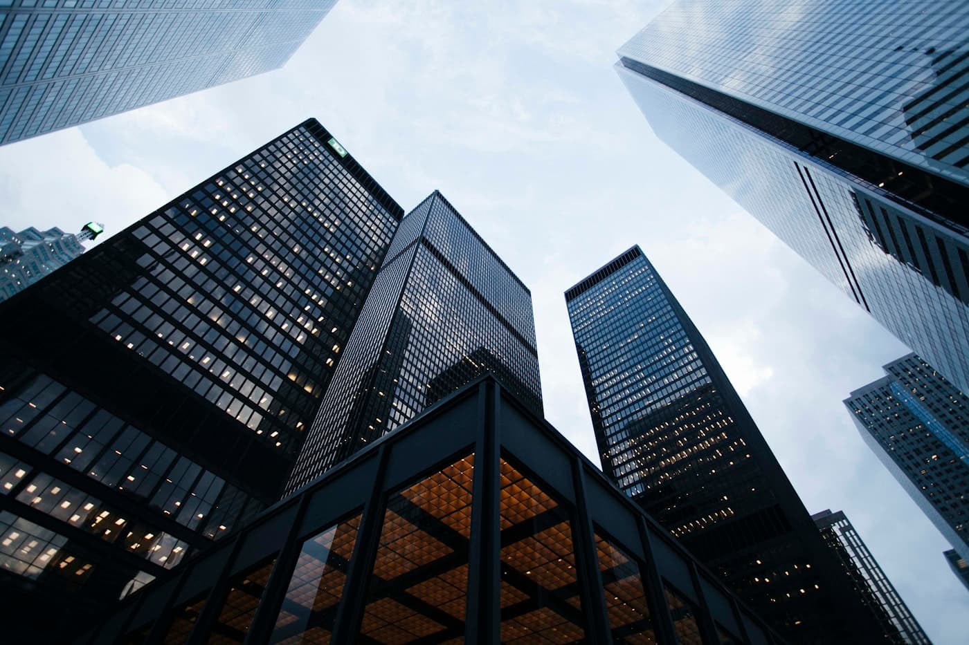 Modern buildings against the sky